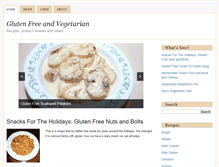 Tablet Screenshot of glutenfreeandvegetarian.com